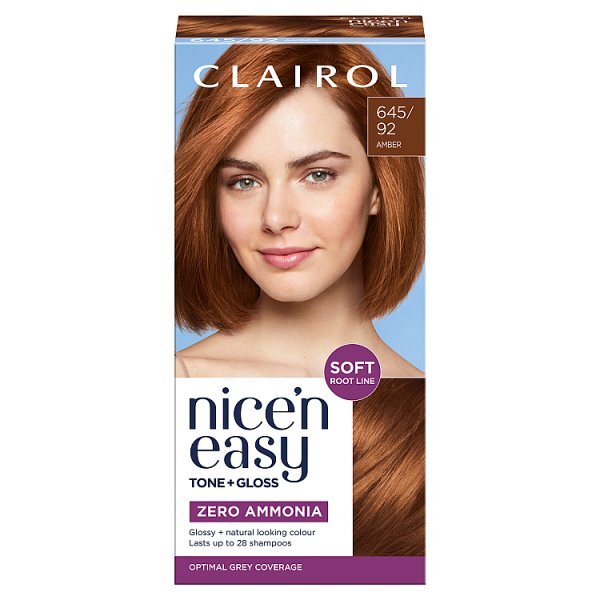Clairol Nice'n Easy Tone+Gloss Semi-Permanent Hair Dye 645/92 Amber