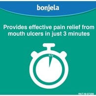 Bonjela Adult Mouth Ulcer Pain Relief Cool Mint Gel 15g