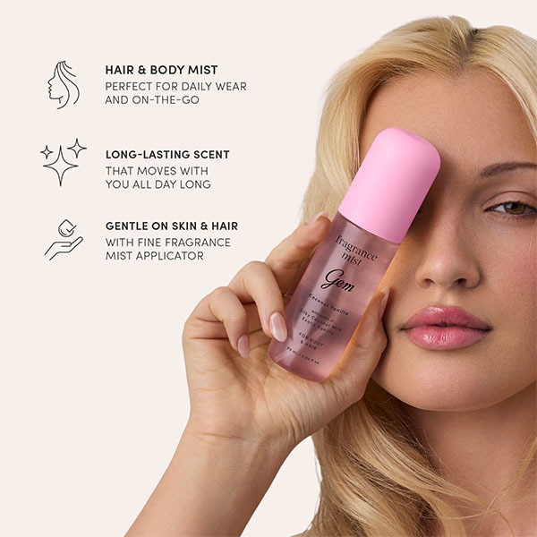 Gem Fragrance Mist For Body & Hair: Coconut Vanilla 90ml