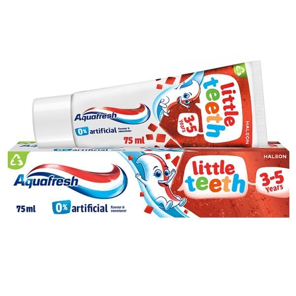 Aquafresh Kids Toothpaste, Little Teeth 3-5 Years 75ml