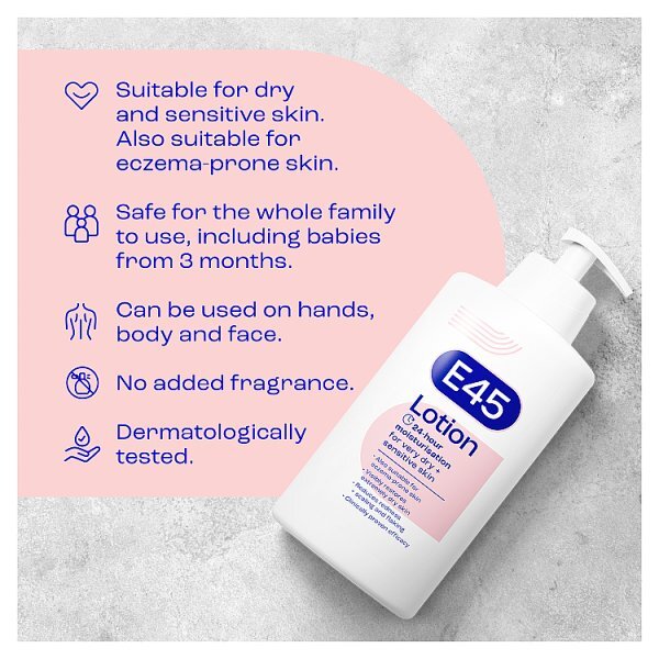 E45 Moisturising Lotion with Pump 500ml