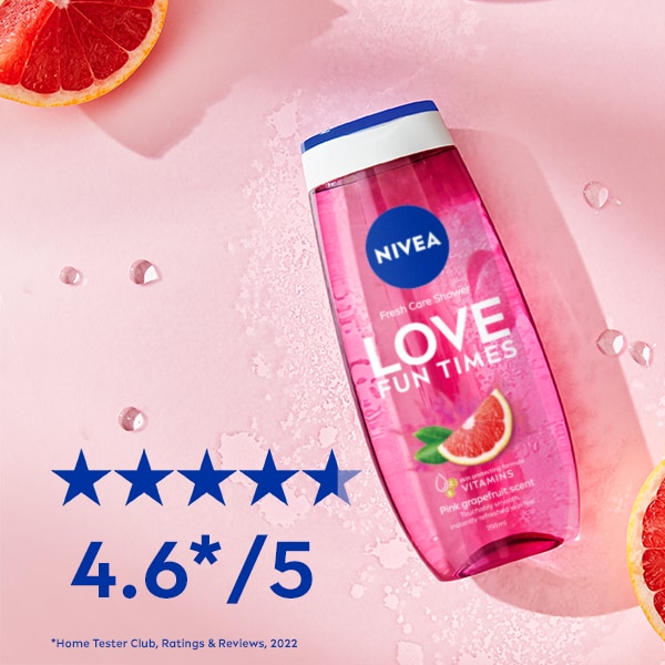 NIVEA Love Fun Times Shower Gel With Pink Grapefruit 250ml