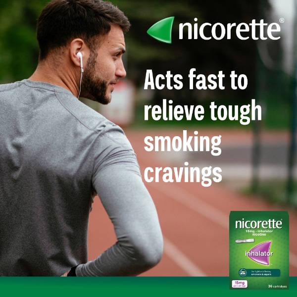 Nicorette 15mg Inhalator Nicotine Cartridges (Stop Smoking)