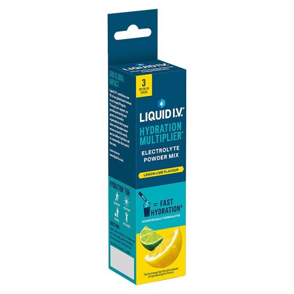 Liquid I.V. Electrolyte Powder Mix Lemon Lime X3