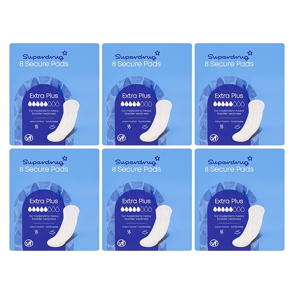 Superdrug Extra Plus Incontinence Pad Bundle x6