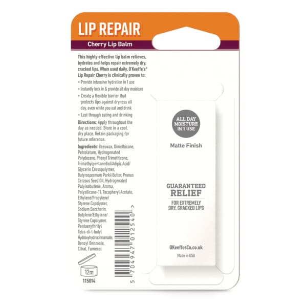 O'keeffe's Lip Repair Cherry Lip Balm 4.2G
