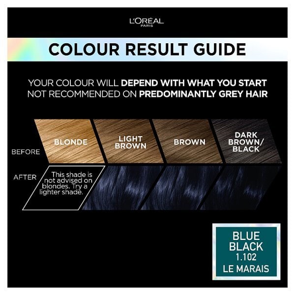 Preference Vivids (Colorista) Hair Dye Blue Black 1.102