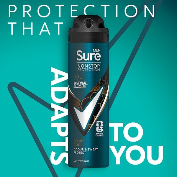 DNR Sure Men Antiperspirant Deo Aerosol Nonstop Sport Cool 150ml