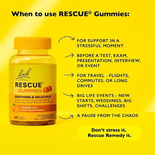 Bach" Rescue - 60 GummiesVegan, Orange Flavoured