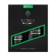 Lynx Africa Duo Body Spray & Body Wash Gift Set