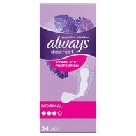 Always Discreet Incontinence Liners Normal 24