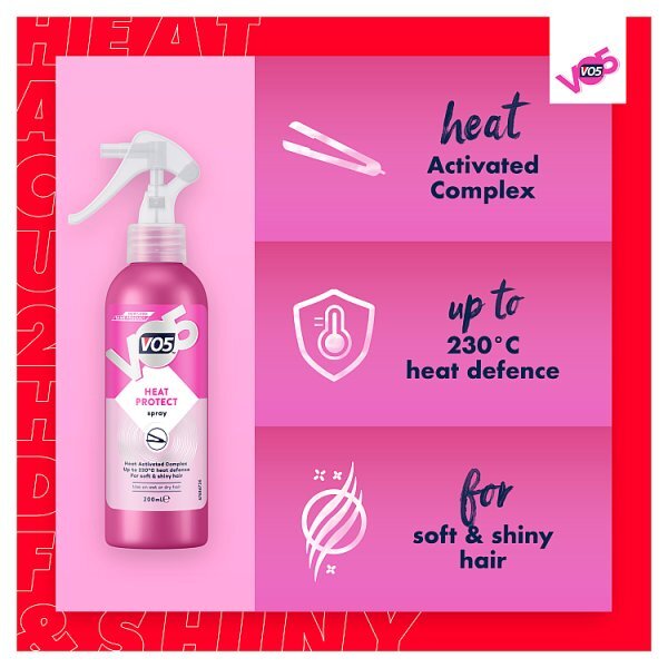 VO5 Heat Protect Spray with Heat-Activated Complex 200ml