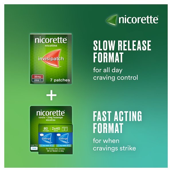 Nicorette Invisi 25 Mg Step 1- 14 Nicotine Patches