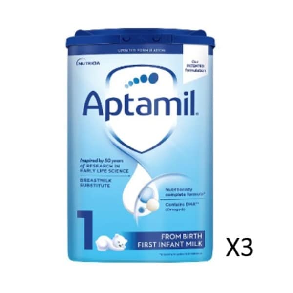 Aptamil 1 First Baby Milk Formula Powder from Birth Bundle