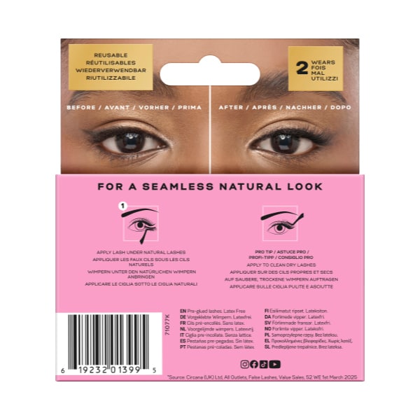 Eylure Underlash Pre-Glued Half Lash- Fluttery