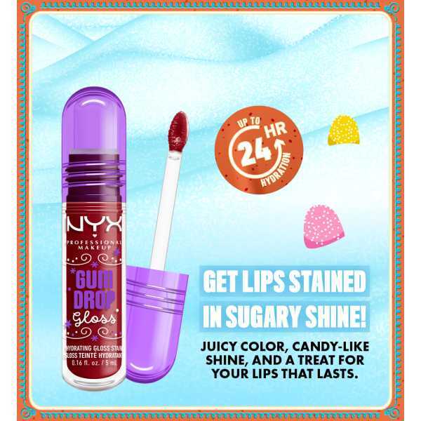 NYX Professional Makeup Gum Drop Gloss Cranberry Splash