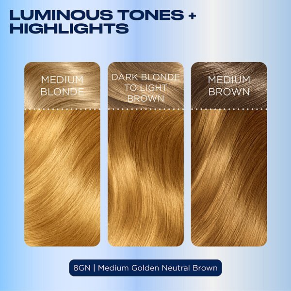 Clairol Nice'n Easy Hair Dye 8GN Medium Golden Neutral Blonde