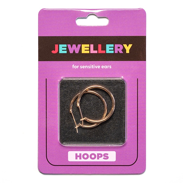 Sensation Jewellery Medium Gold Plated Hoop