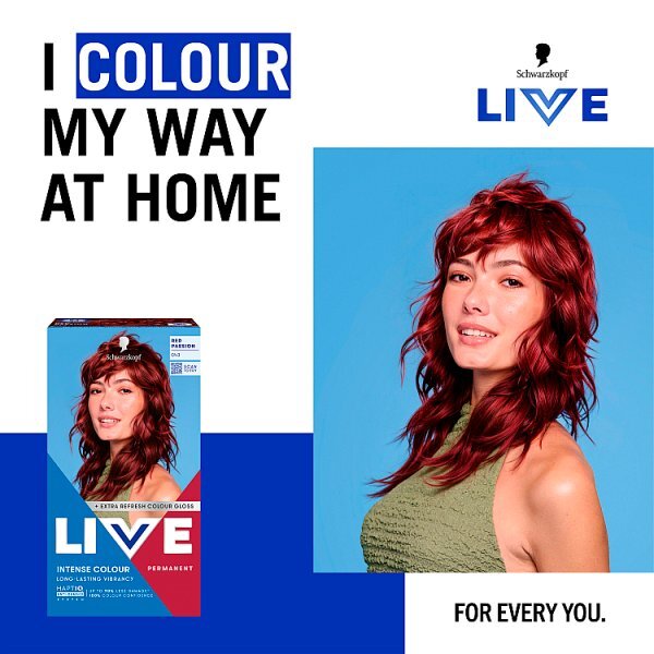 Schwarzkopf Live 043 Red Passion Permanent Hair Dye