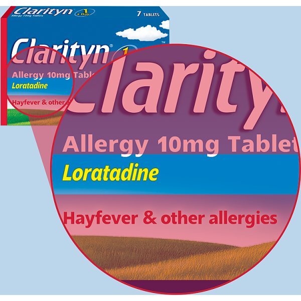 Clarityn Allergy Tablets 10mg Loratadine 7 Tablets