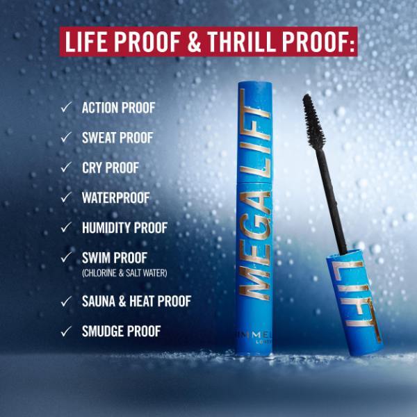 Rimmel Thrill Seeker Mega Lift Mascara Waterproof Black