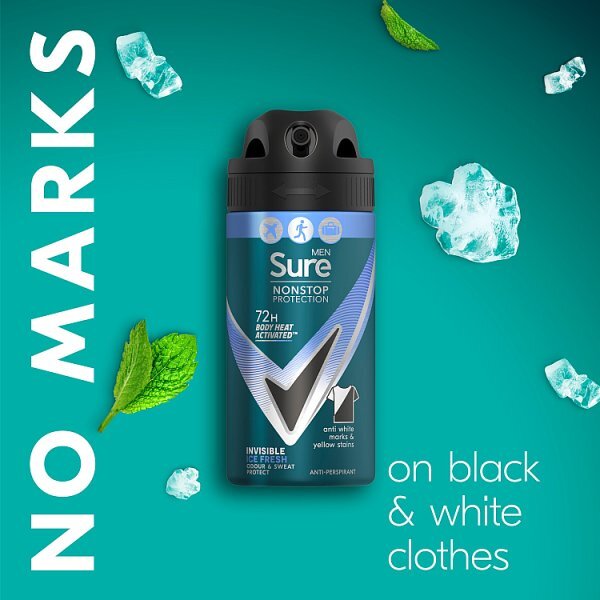Sure Men Nonstop Invisible Ice Fresh Anti-Perspirant Aerosol 75 ml