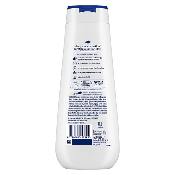 Dove Advanced Care Deeply Nourishing Body Wash 600ml