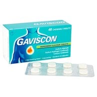 Gaviscon Tablets Heartburn & Indigestion Peppermint 48s