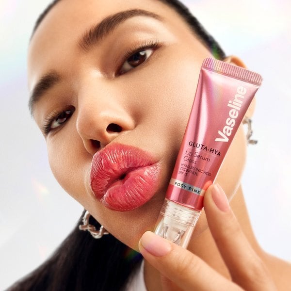 Vaseline Gluta-Hya Juicy Rosy Pink Serum Gloss SPF15 10ml
