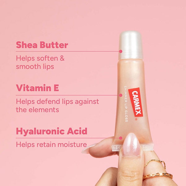 Carmex Vanilla Lip Gloss Shimmer Tube 10G