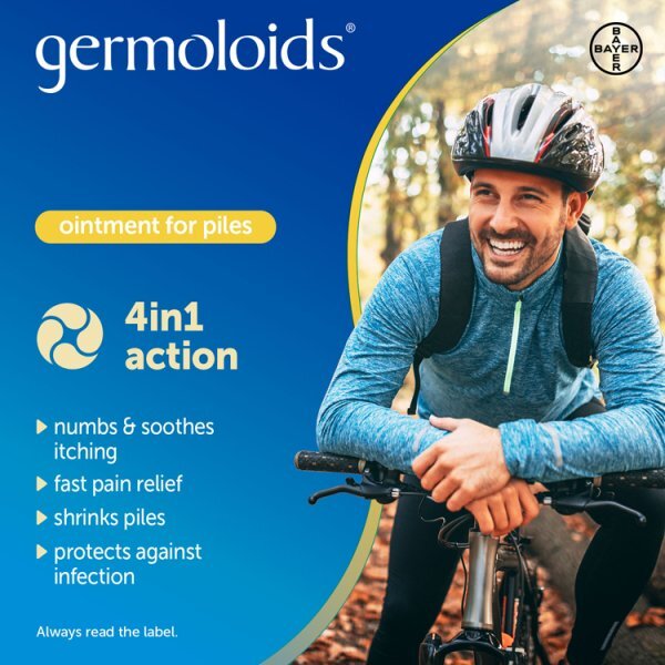 Germoloids Triple Action Haemorrhoids & Piles Ointment 55ML