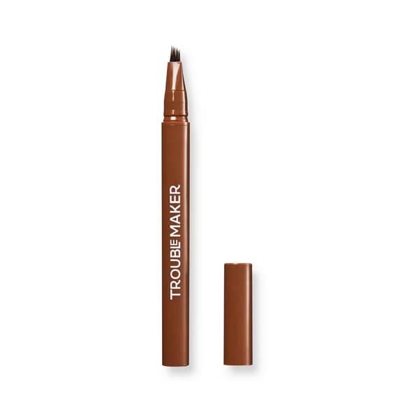Trouble Maker Fluffer Brow Brush Brow Pen Medium Brown