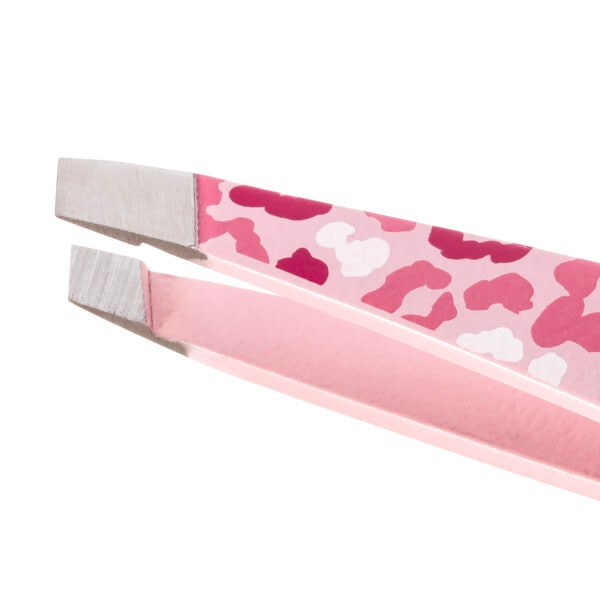 Tweezerman Leopard Pink Mini Slant Tweezer