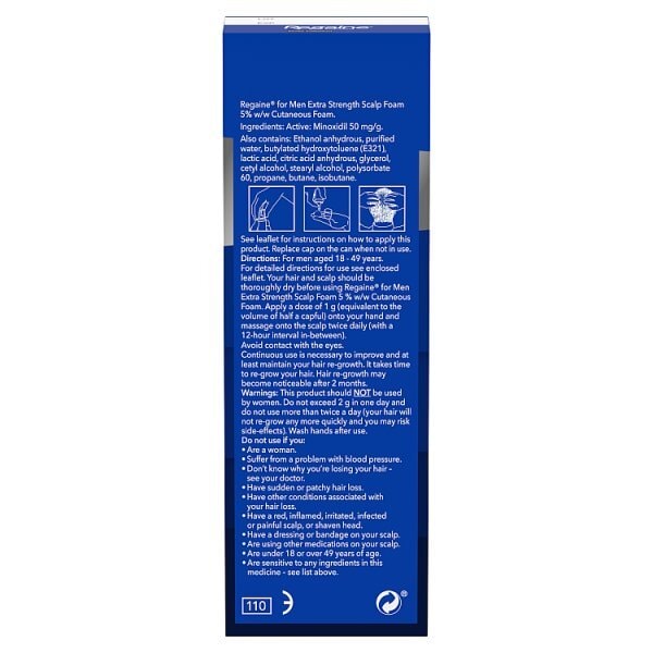 Regaine For Men Foam Hair Re-Growth with Minoxidil 1 x 73ml