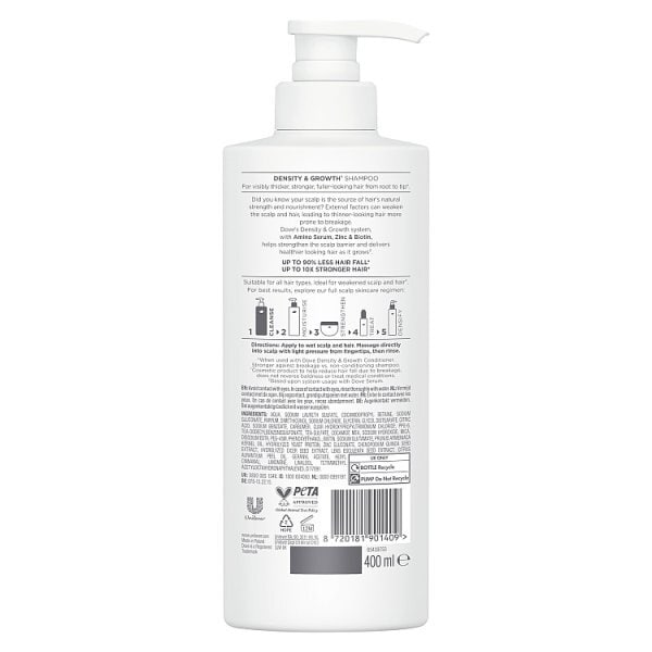 Dove Hair & Scalp Therapy Density And Growth Shampoo 400Ml