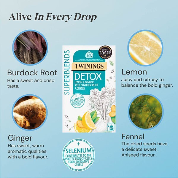 Twinings Superblends Detox Tea, 20 Tea Bags