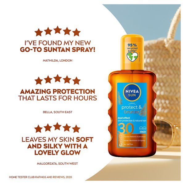 NIVEA SUN Tan Activating Oil SPF30 Protect&Bronze 200ml