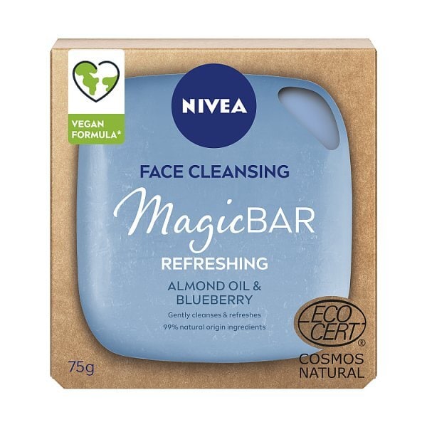 Nivea Magicbar Almond Oil & Blueberry Face Cleansing Bar 75G