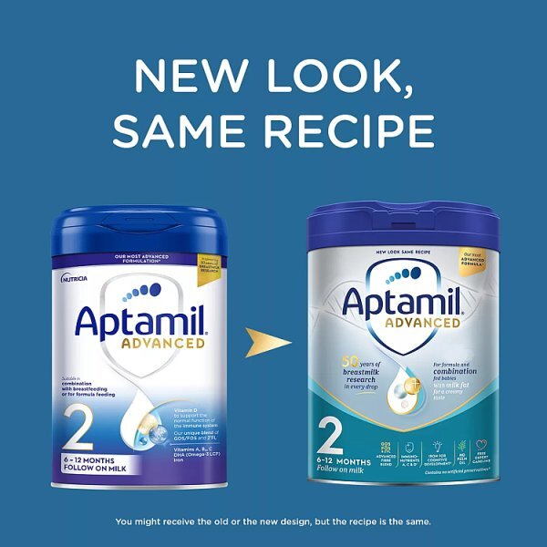 Aptamil 2 Advanced Follow On Baby Milk Formula 6-12 Mth 800G