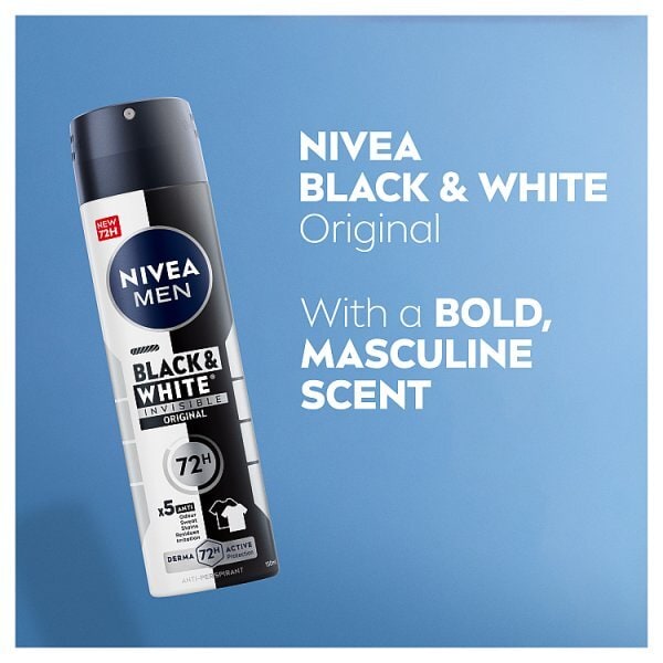 NIVEA MEN  Black & White Anti-Perspirant Deodorant 150ml