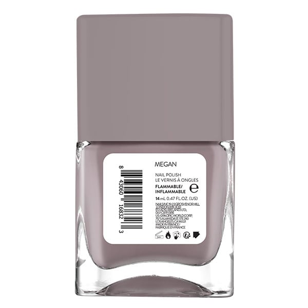 Nails.INC Its Topless Megan Mushroom Grey Polish 14ml