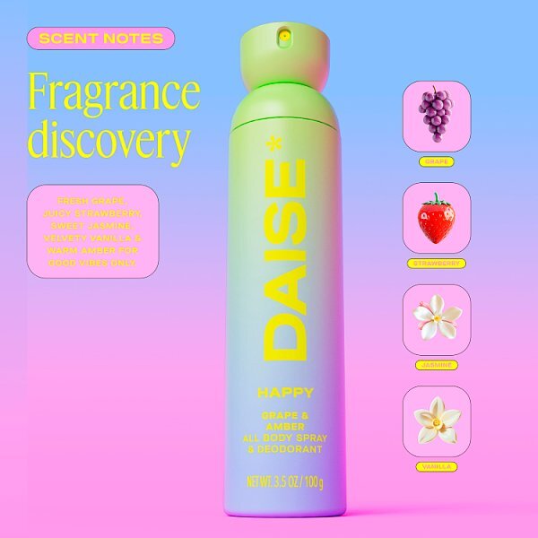 Daise All Body Spray & Deodorant Happy 120ml