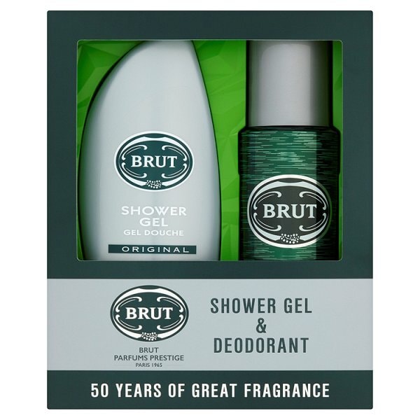 DNR Brut Original Shower Gel 250ml & Deodorant 200ml Gift Set