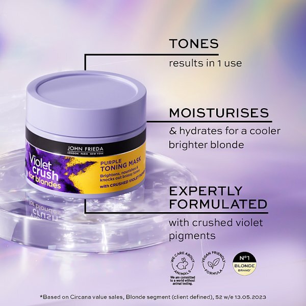 John Frieda Violet Crush Purple Toning Masque 250Ml