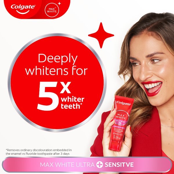Colgate Max White Ultra+ Sensitive Whitening Toothpaste 75ml
