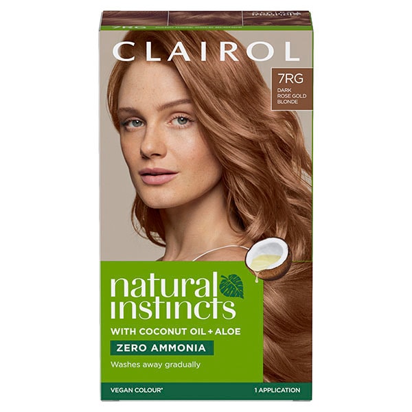 Clairol Natural Instincts Hair Dye 7RG Dark Rose Gold Blonde