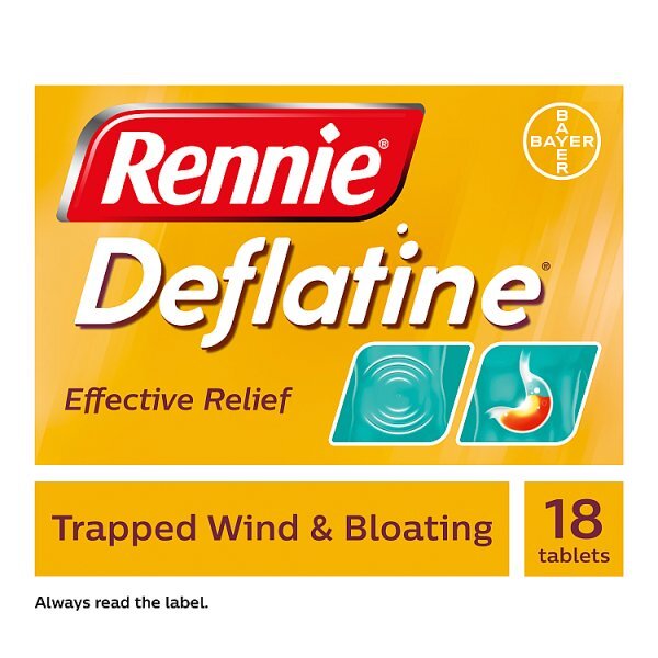 Rennie Deflatine Trapped Wind & Bloating 18 Tablets