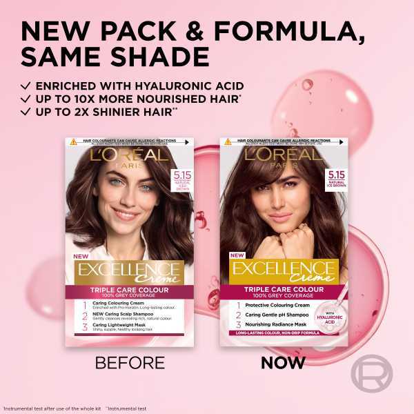 L'Oréal Excellence Crème 5.15 Natural Ice Brown