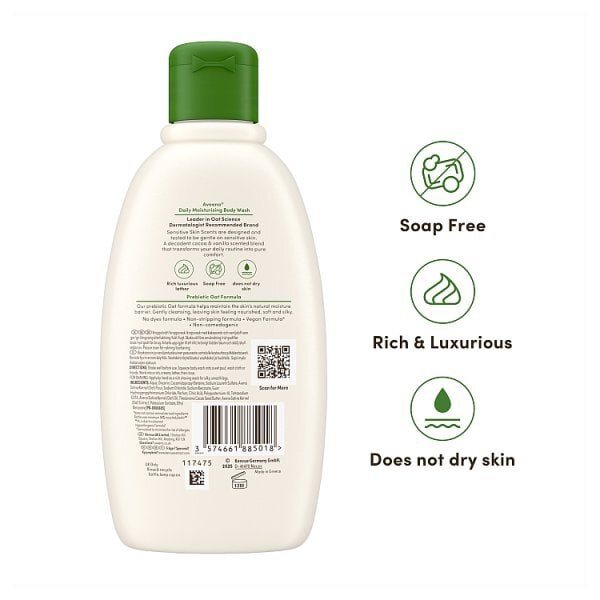 AVEENO Daily Moisturising Wash Comforting Cocoa Vanilla 300ml