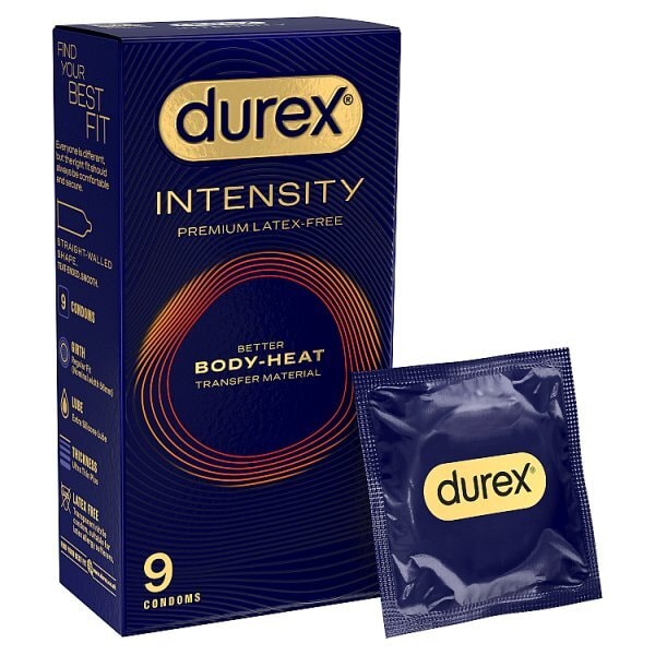 Durex Intensity Latex-Free Regular Fit Condoms 9Pk